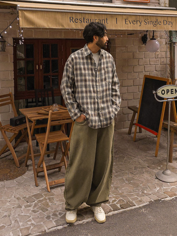 타글리트 checkered shirt 400