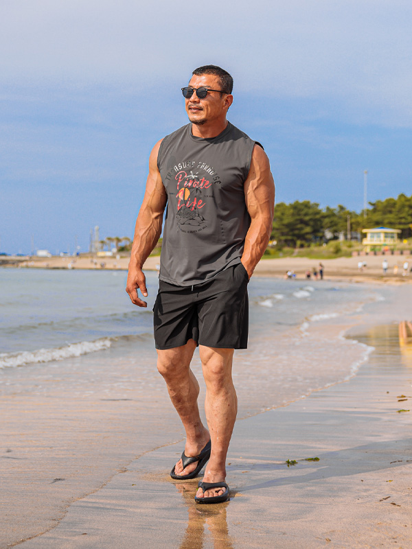 (L-5XL)<BR>바바킨 Banding cargo leggings shorts<br><font color="#072c81"><B>【 W.DNA 】</B></font>