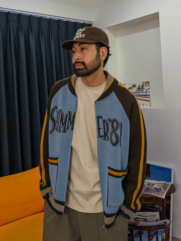 (XL-6XL)<BR>바스티크 knit zip-up