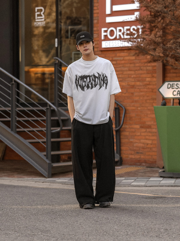 (XL-4XL)<br>리타키아 Semi-wide fit banding pants