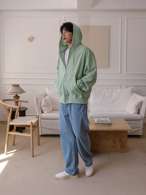 (M-4XL)<br>아디라 standard fit Hidden banding denim pants