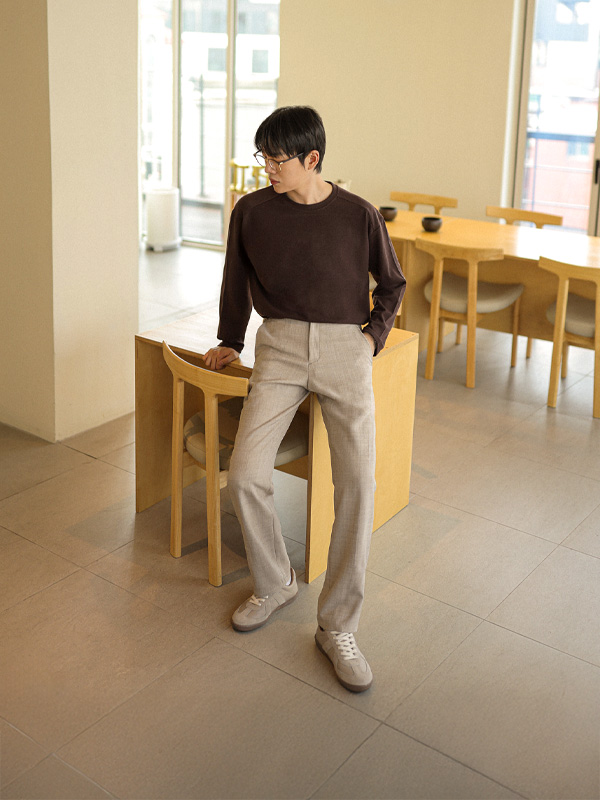 (M-5XL)<br>카킨다 와플긴팔티