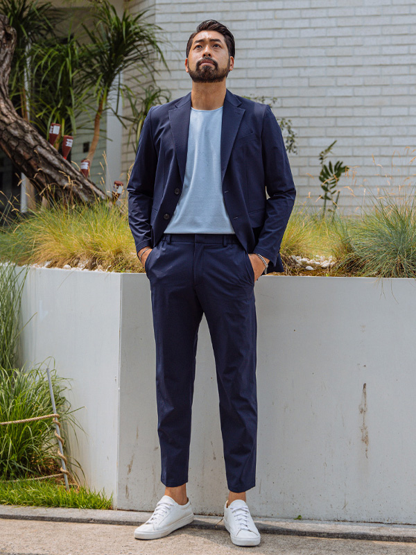 (M-5XL)<BR>볼프스 Sidebanding Slacks <br><font color="#098a09"><B>Select length (Basic,Long+10cm)</B></font>