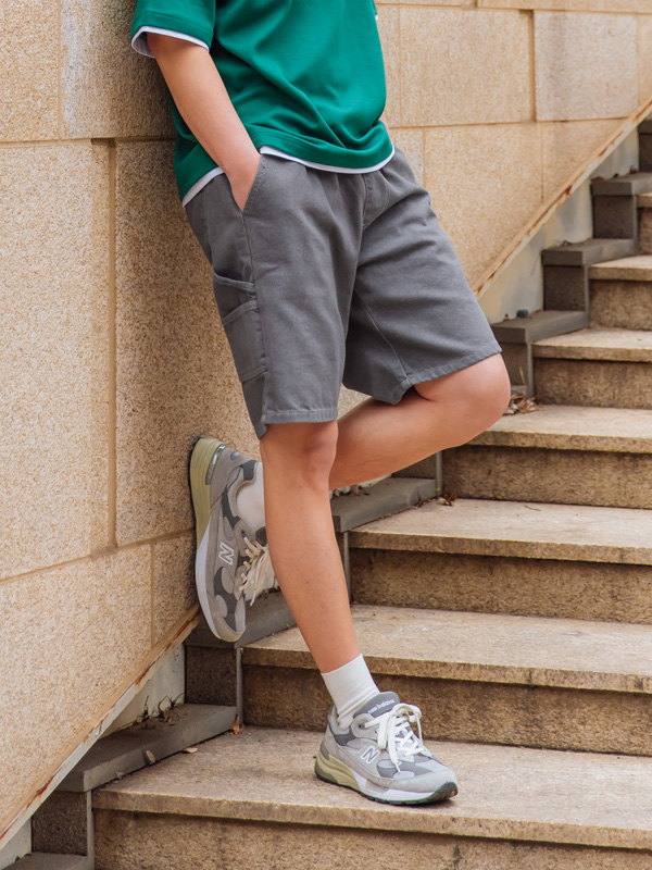 (L-5XL)<BR>마르단 Non-faded 생지데님밴딩반바지