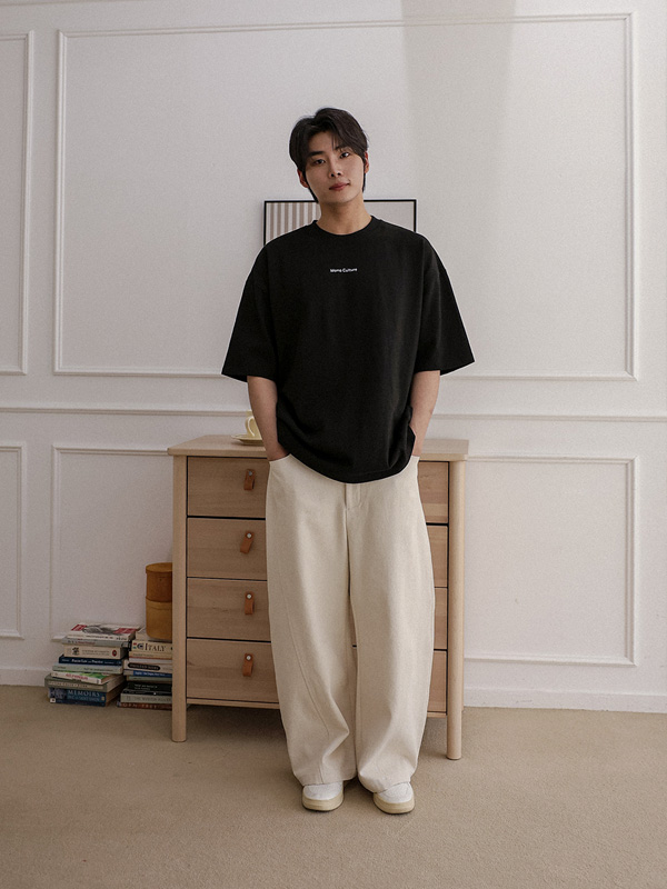 (L-7XL)<BR>로탁 커브드 절개밴딩팬츠 P015