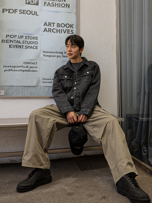 (M-4XL)<BR>젤로피 Semi-wide fit cargo-banding pants