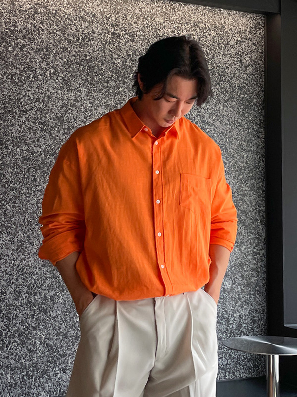 (XL-6XL)<BR>돈드바 a linen shirt