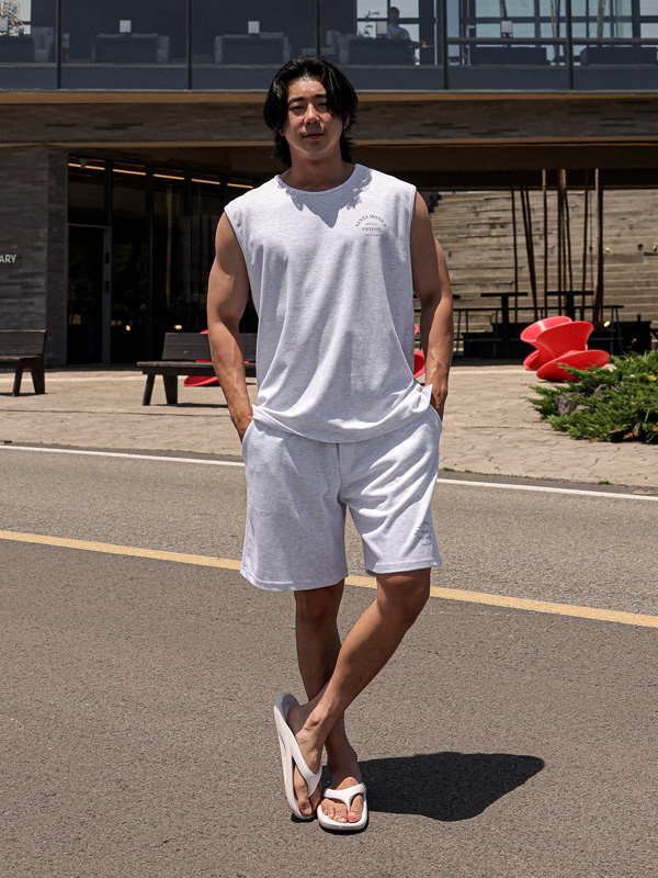 [SET](XL-6XL)<BR>리카바드 Sleeveless shirts+하파다 Banding Shorts