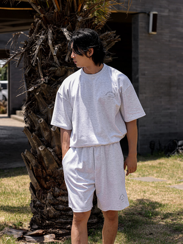 [SET](XL-6XL)<BR>디하시 Short T shirts+하파다 Banding Shorts