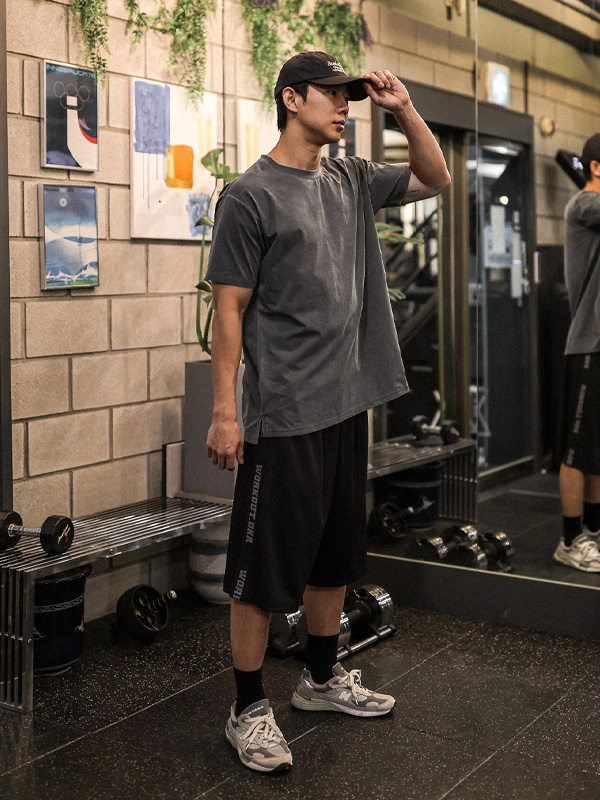 (XL-6XL)<br>파라리아 헬스반바지<br><font color="#072c81"><B>[ W.DNA ]</B></font>