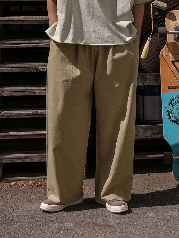 (M-4XL)<br>라로슈 Semi-wide fit banding pants