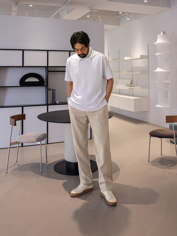 (M-6XL)<BR>노바치 covering the nipple short-sleeved collar T-shirt T072