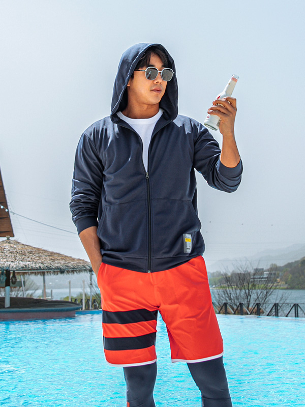 (L-3XL)<BR>쿠타 Hoodies zip up