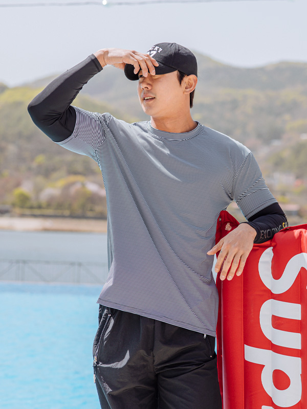 (L-5XL)<br>익사이팅 layered rashguard