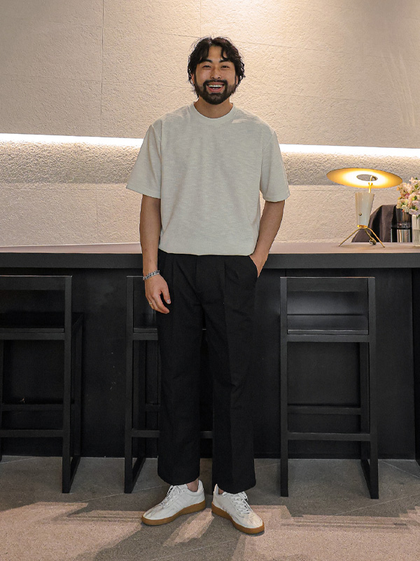 (M-6XL)<BR>카텔 standard fit Magic banding Slacks S85