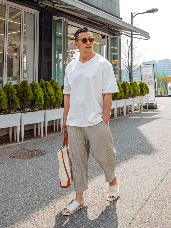 (XL-8XL)<BR>코미퍼 banding pants <br><font color=