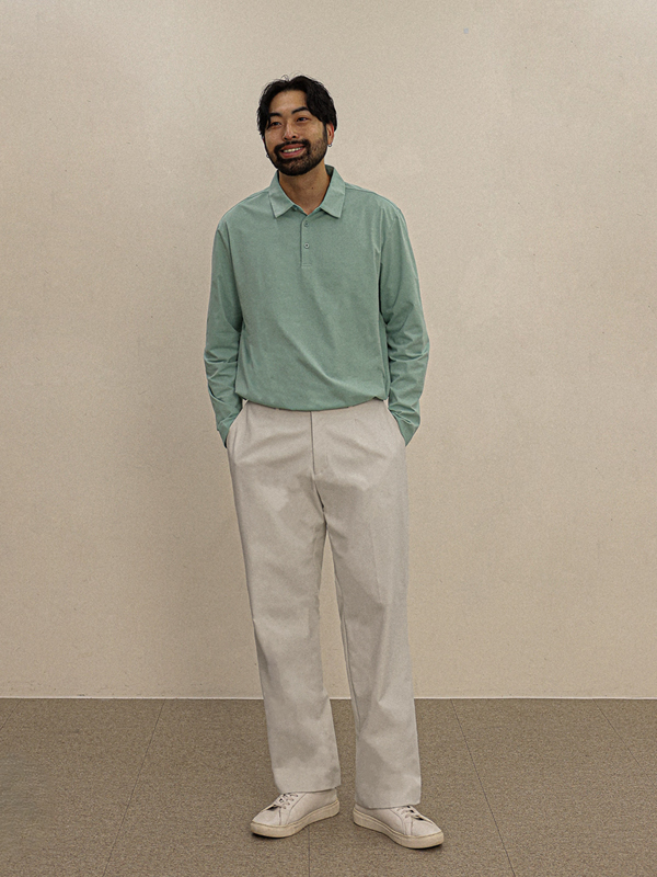 (M-6XL)<BR>캄야 Semi-wide fit Banding Slacks