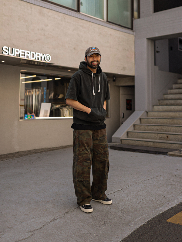 데르벤트 hooded short-sleeved shirt