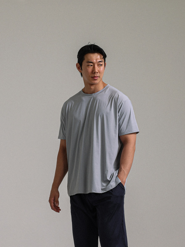 (M-6XL)<br>시미스터 Creora Cooling Short Sleeve Tee(Side slit)<br><font color=