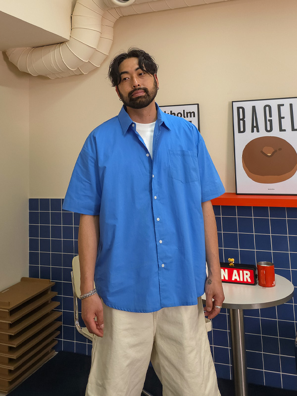 (M-5XL)<BR>벨라피 short-sleeved shirt