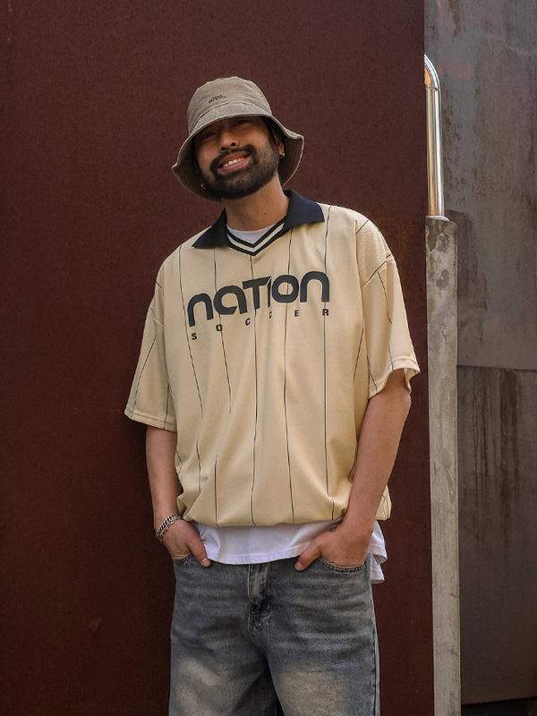 마릿지 Open Collar Short T shirts