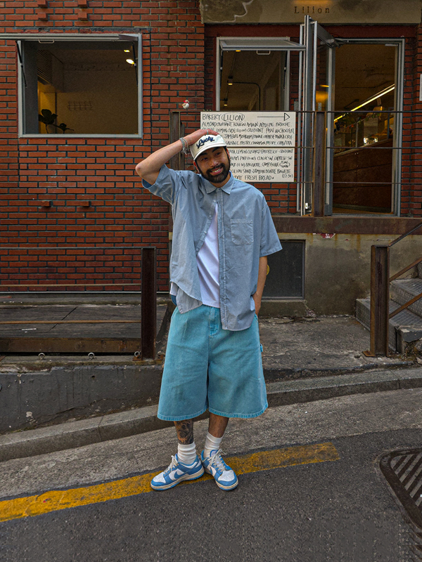 블랜타이 pigment short-sleeved shirt