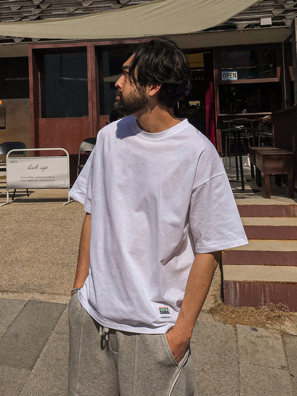 (L-5XL)<br>스웨그패치 Short T shirts