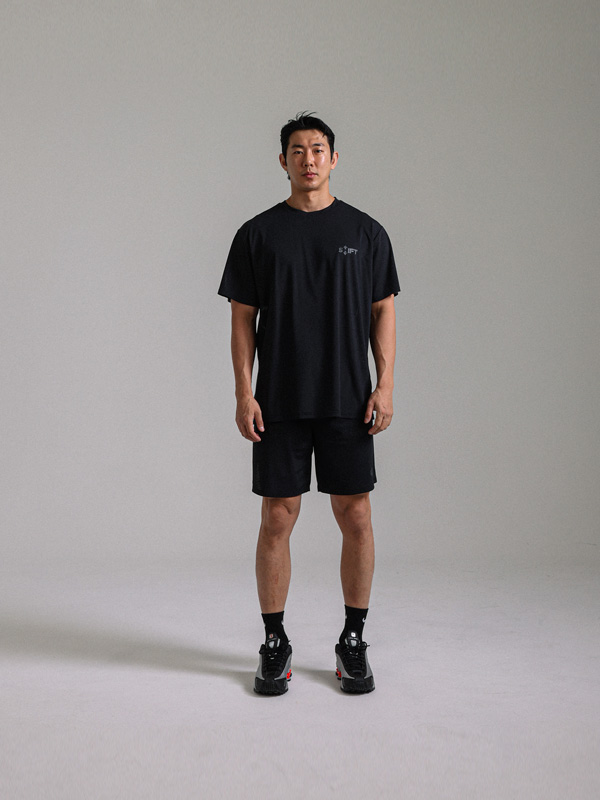 (M-6XL)<br>크라임 Mesh Short T shirts<br><font color=