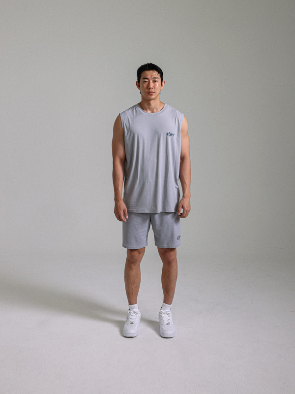 (M-6XL)<br>크루엘라 Mesh Sleeveless shirts<br><font color="#072c81"><B>[ W.DNA ]</B></font>