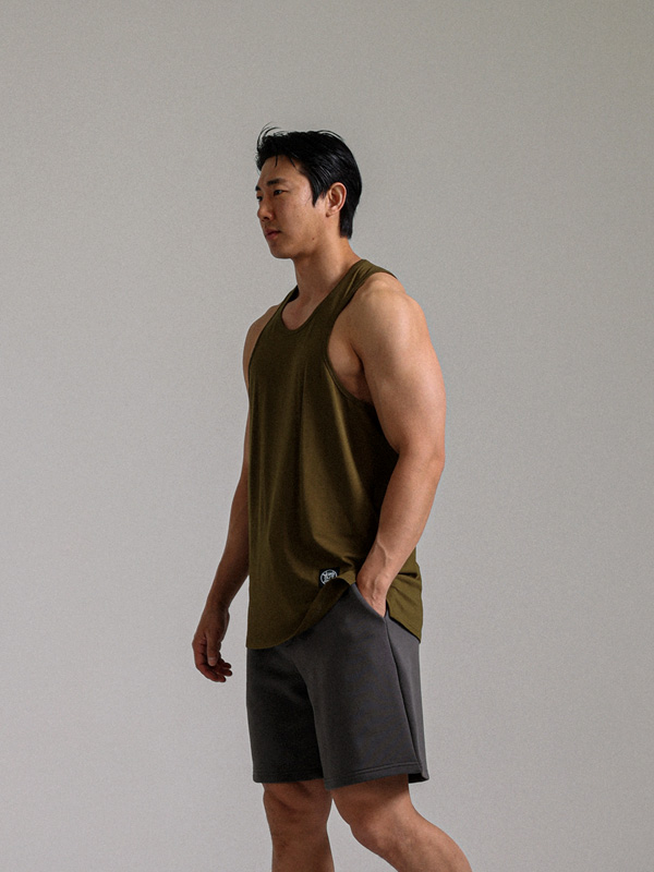 (L-5XL)<br>프라타 Patch Modal 헬스나시(Side slit)<br><font color="#072c81"><B>[ W.DNA ]</B></font>