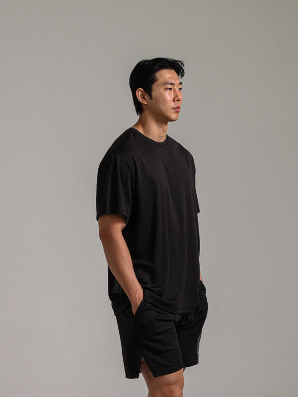 (M-6XL)<br>폼페이 mesh short-sleeved T-shirt<br><font color=