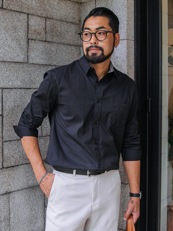 (M-7XL)<br>스탤론 basic shirt<br><font color="#fb5ec9"><B>[1+1]</B></font>