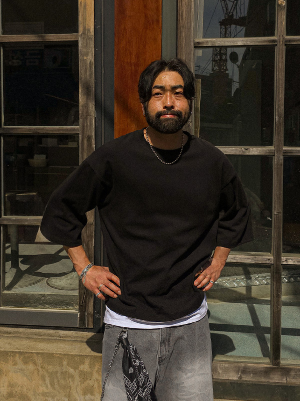 (XL-6XL)<br>럭커 layered Short T shirts