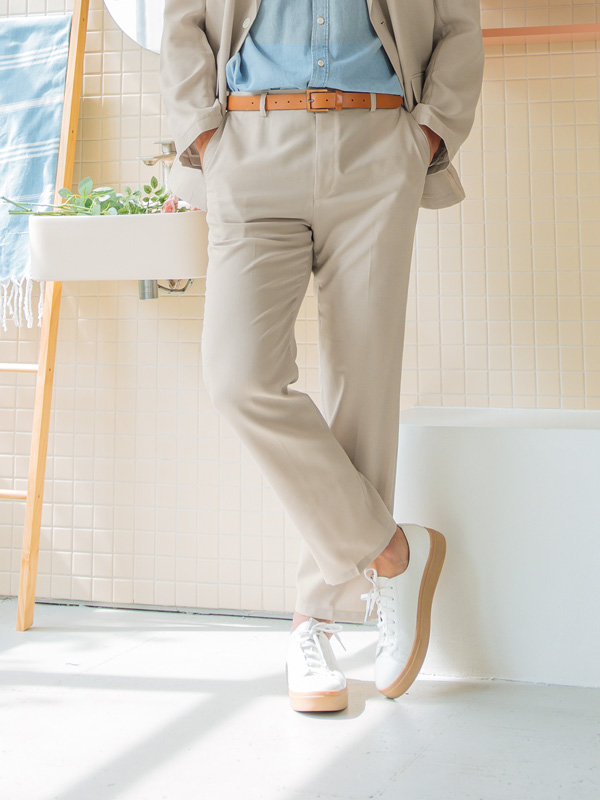 (L-6XL)<BR>브라이언 Banding Slacks