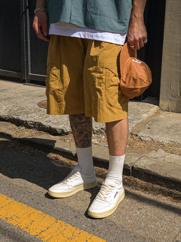 (L-7XL)<br>브로몬트 cargo banding shorts 3185