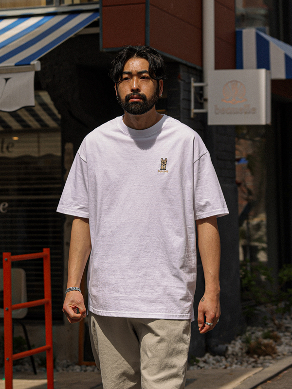 (L-7XL)<BR>퍼피크루 Short T shirts T074