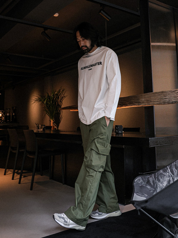 (XL-6XL)<BR>부라토키 wide fit cargo-banding pants