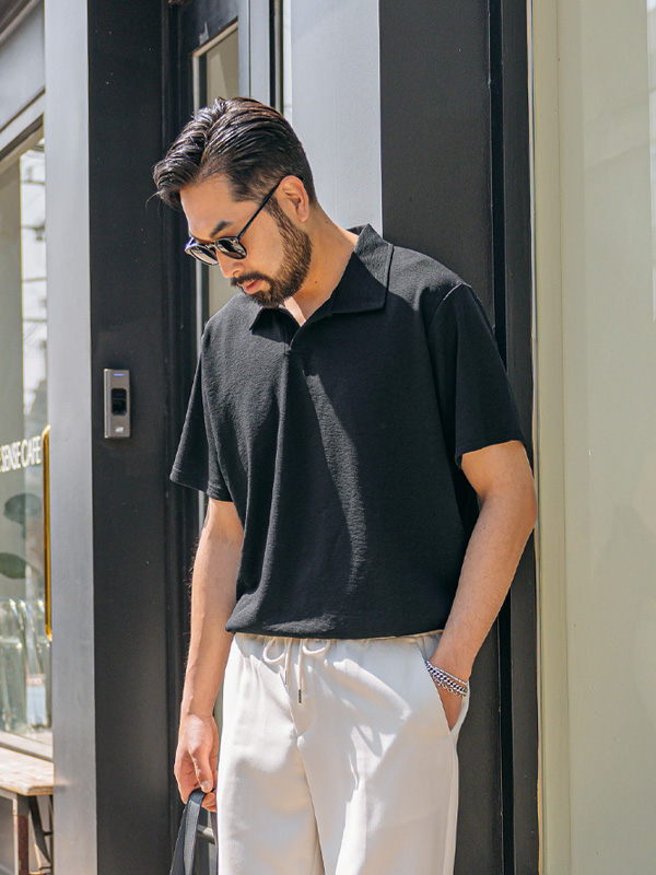 (XL-5XL)<br>맥빌 short-sleeved collar T-shirt