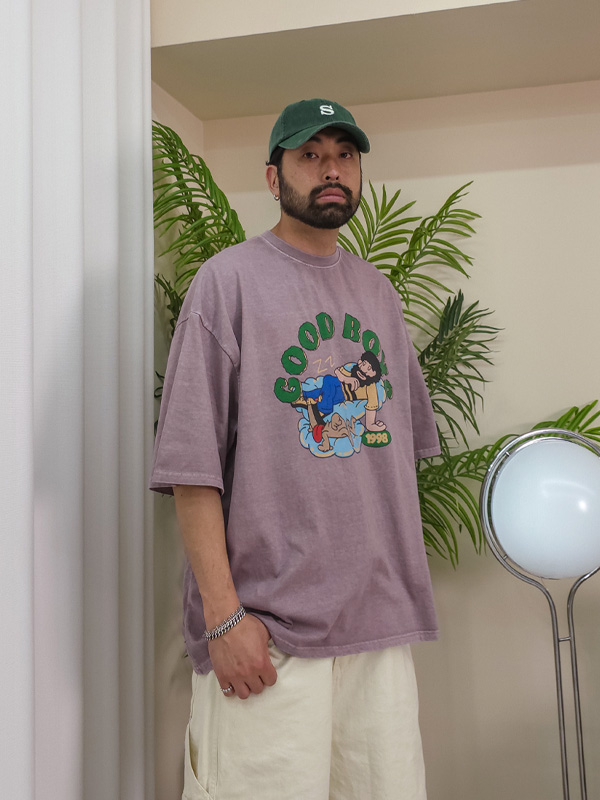 <font color="#660616">[Big ing EVENT product]</font><br>(XL-7XL)<BR>굿보이 pigment Short T shirts