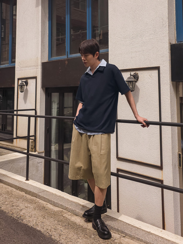 (M-4XL)<BR>트라스모 Back banding Bermuda Shorts
