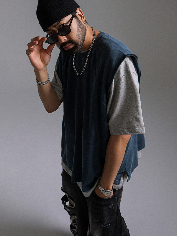 (XL-5XL)<br>두코타이 pigment Sleeveless shirts 2630
