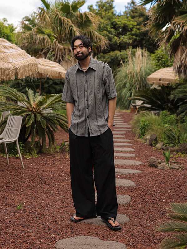 (L-6XL)<br>포엘러 Waffle banding pants(standard fit/wide fit)