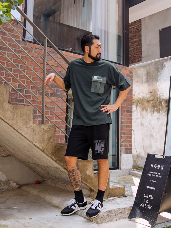 (M-4XL)<BR>아이다호 NYC Banding Shorts