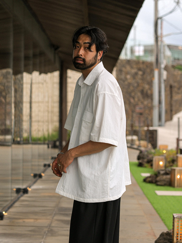 (XL-6XL)<BR>홀니스 nylon short-sleeved shirt