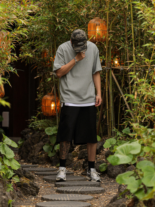 (L-7XL)<BR>로프티 니트지 Short T shirts T085