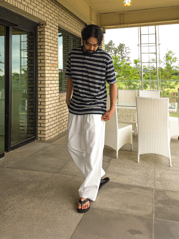 (M-4XL)<br>데이드림 Semi-wide fit linen banding pants