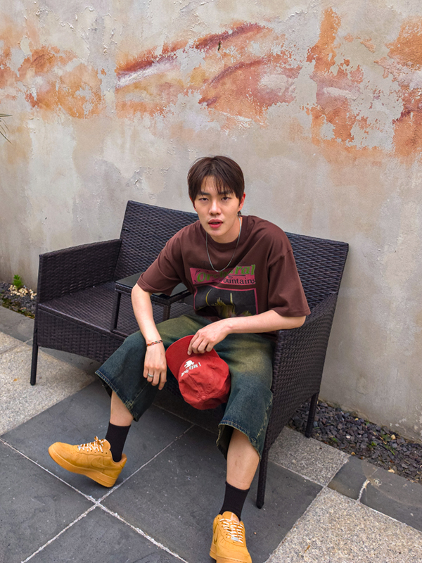 가나노크 Bermuda denim shorts