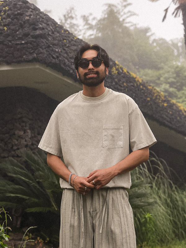 (L-3XL)<br>칸키나 pigment Short T shirts
