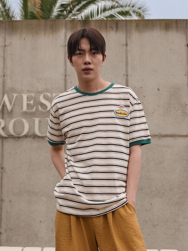 바벤코 stripe Short T shirts