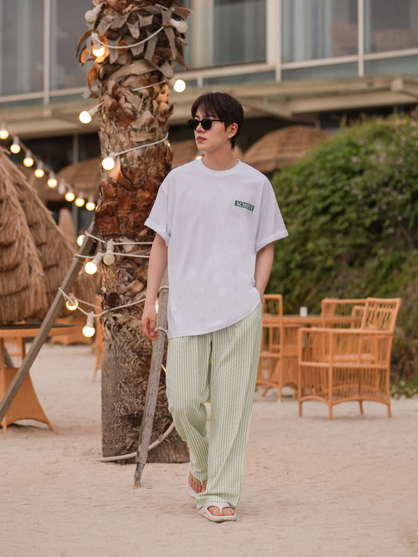 <font color="#660616">[Big ing EVENT product]</font><br>(L-7XL)<BR>레인폴 Semi-wide fit Stripe banding pants